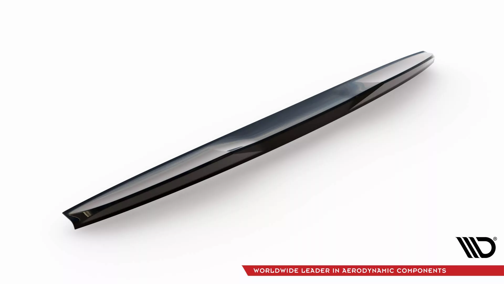 Spoiler CAP Für 3D Audi S4 Limousine B8 Schwarz Hochglanz