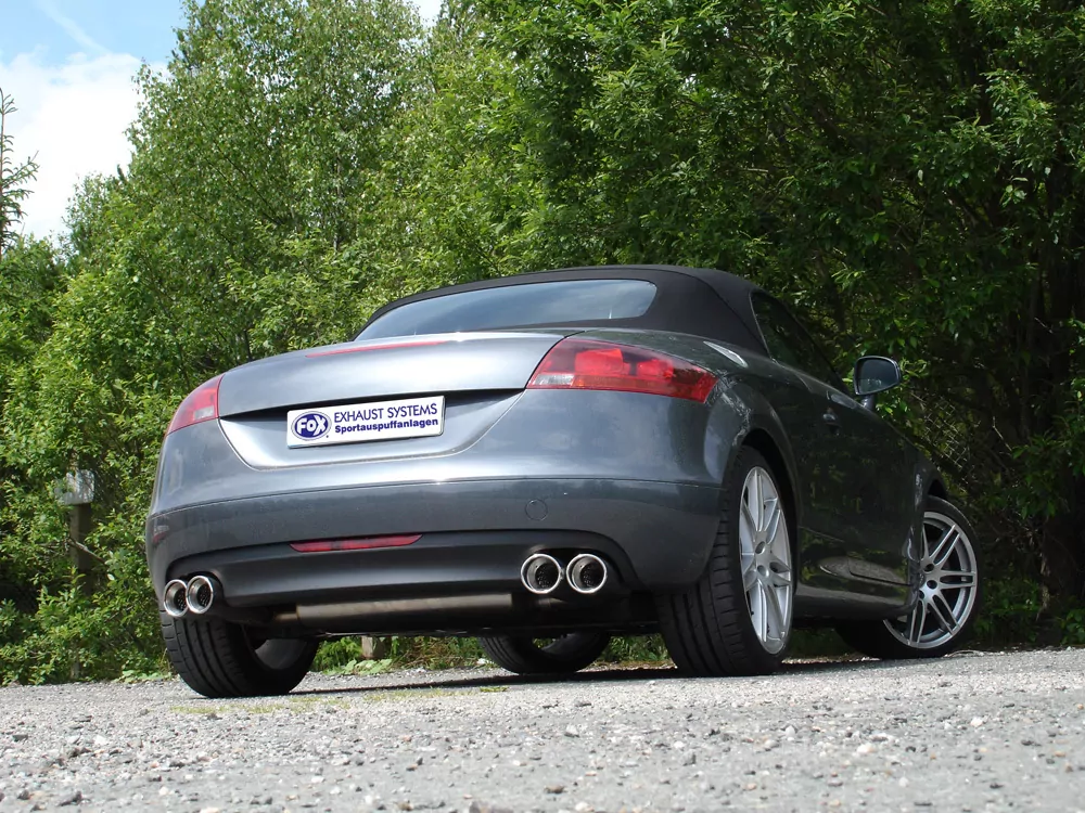 Audi TT 8J - 3,2 V6  Endschalldämpfer rechts/links - 2x100 Typ 17 rechts/links seitlich versetzt