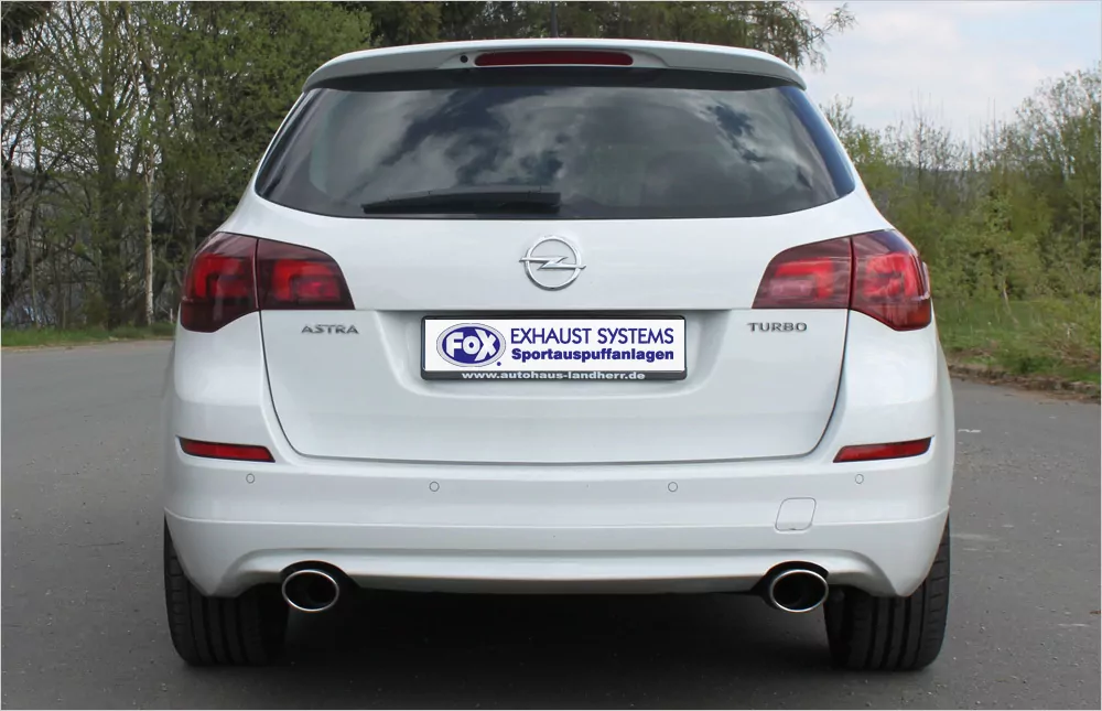 Opel Astra J Sports Tourer 1,4l  Endschalldämpfer quer Ausgang rechts/links - 115x85 Typ 32 rechts/links