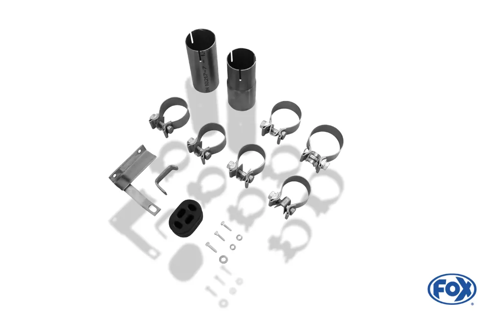 BMW E46 320/ 323/ 328  Endschalldämpfer Ausgang rechts/links einflutig auf original MSD - 2x76 Typ 10 rechts/links