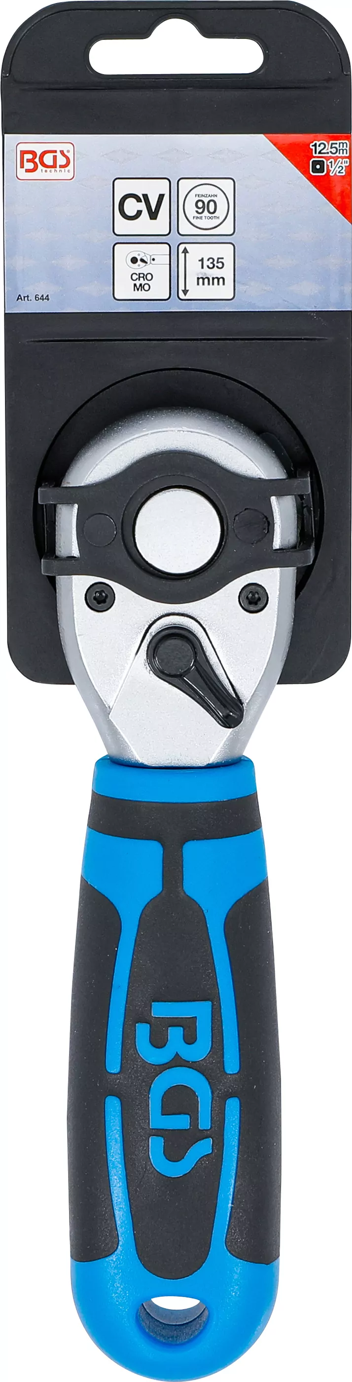 Mini-Umschaltknarre | Abtrieb Außenvierkant 12,5 mm (1/2")