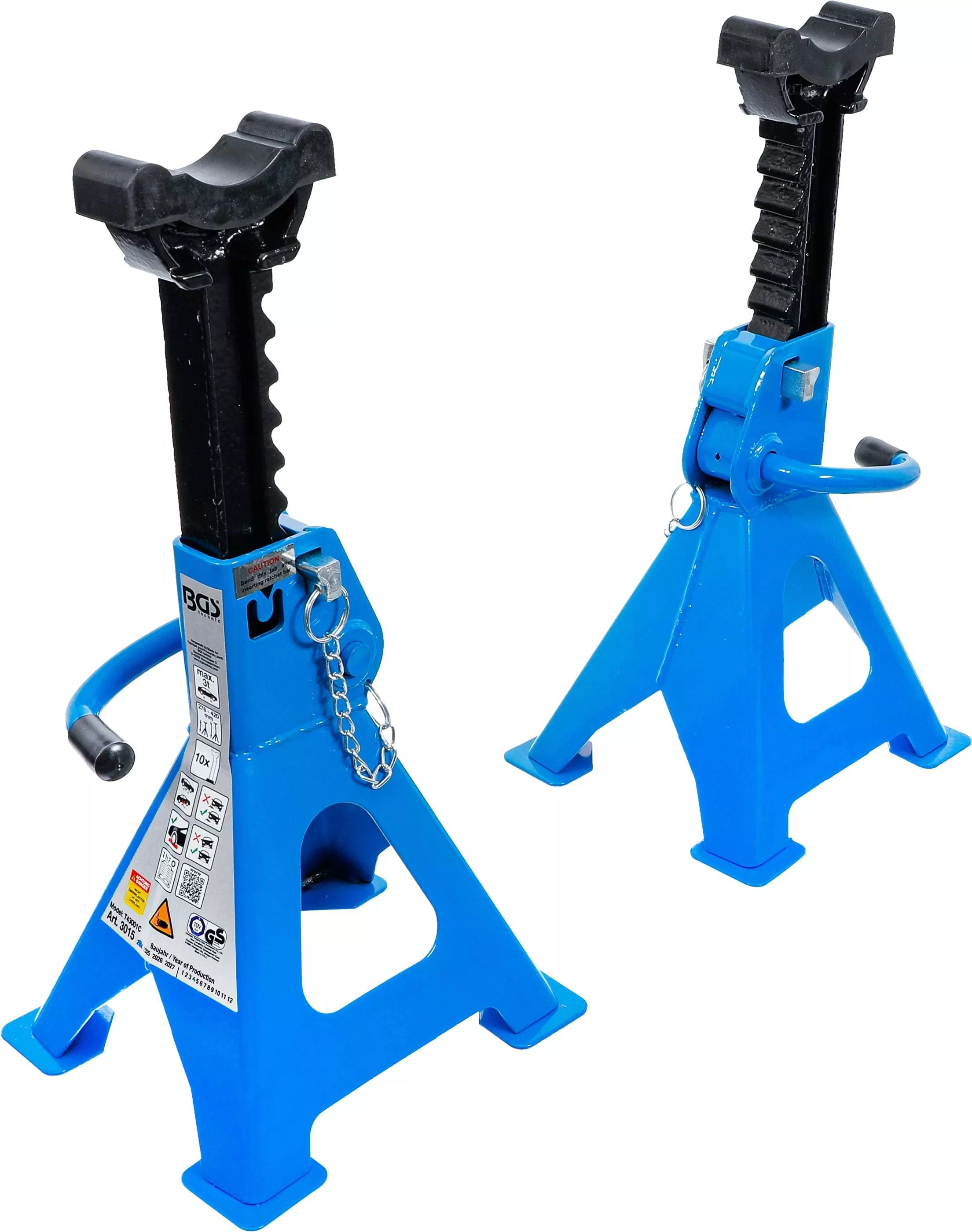 Unterstellböcke | Traglast 3000 kg / Paar | Hub 276 - 420 mm | 1 Paar