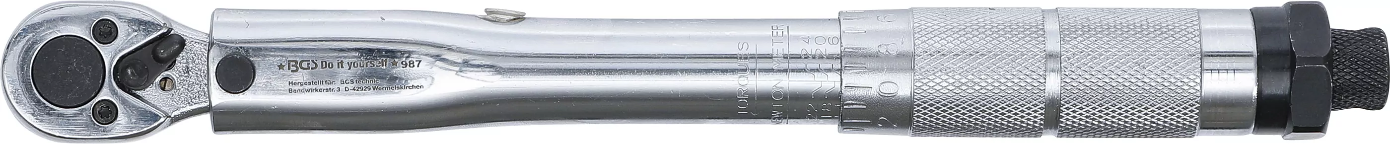 Drehmomentschlüssel | Abtrieb Außenvierkant 6,3 mm (1/4") | 2 - 24 Nm