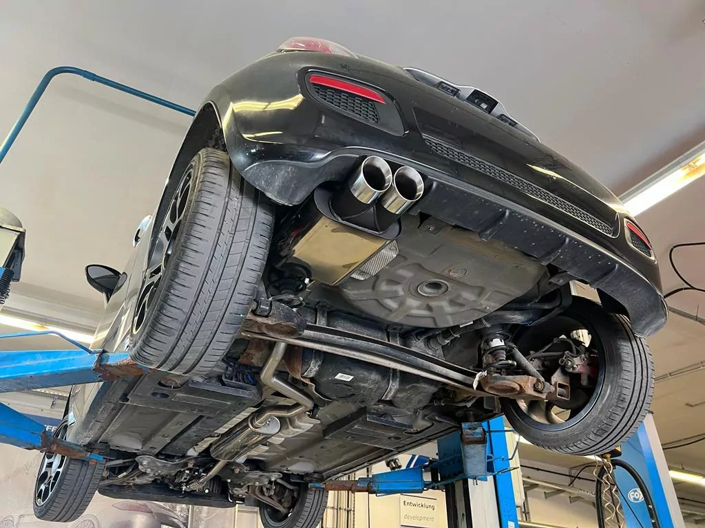 Fiat 500/ 500C  Endschalldämpfer - 2x80 Typ 25