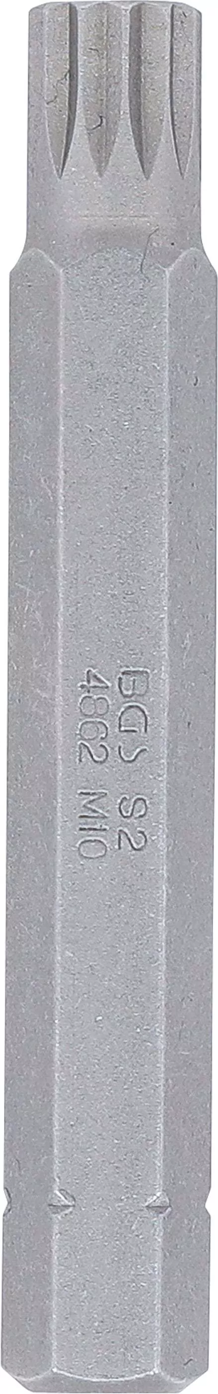 Bit | Länge 75 mm | Antrieb Außensechskant 10 mm (3/8") | Innenvielzahn (für XZN) M10