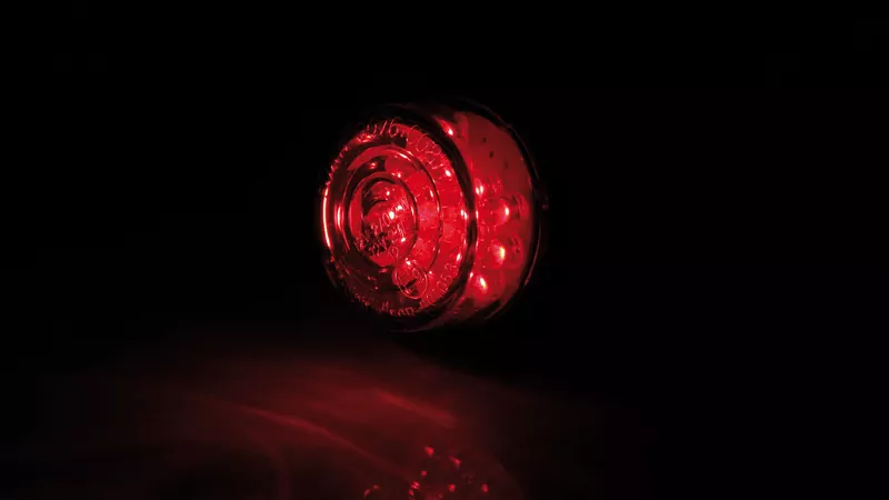 SHIN YO Bullet Mini LED Rücklicht Rund Mit Schwarzem Gehäuse, E-Geprüft (1Stck)