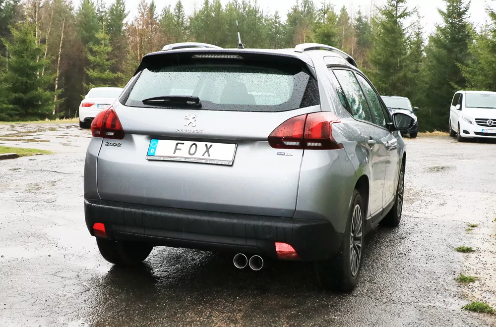 Peugeot 2008  Endschalldämpfer - 2x80 Typ 25