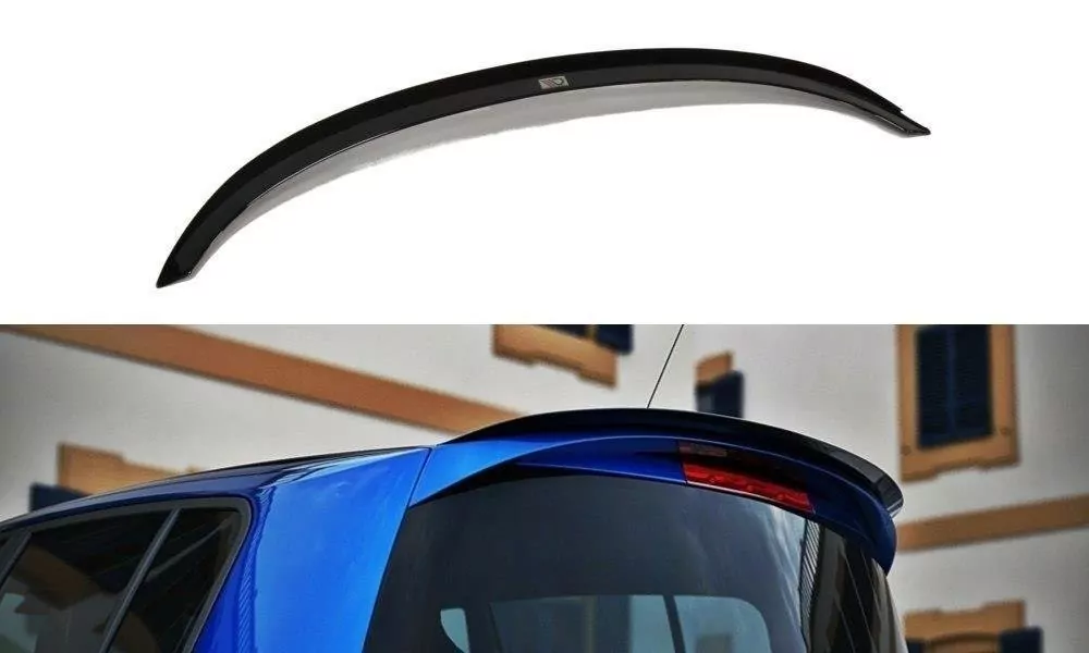 Spoiler CAP Passend Für Passend Für RENAULT MEGANE II RS Schwarz Hochglanz Schwarz Hochglanz