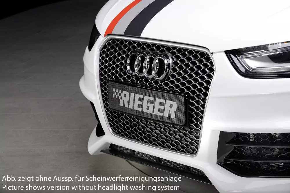 Rieger Spoilerstoßstange für Audi A4 (B8/B81) | Avant 01.12- (ab Facelift) nur in Verbindung mit RS4-Grill !