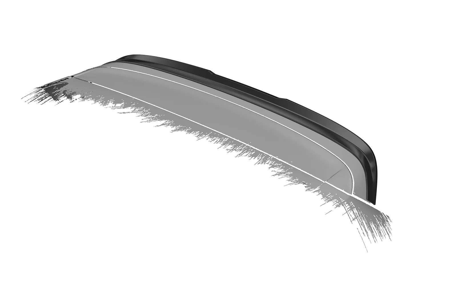 Heckflügel mit ABE für VW VW Tiguan II (Typ AD1) R / R-Line HF783 Schwarz Strukturiert