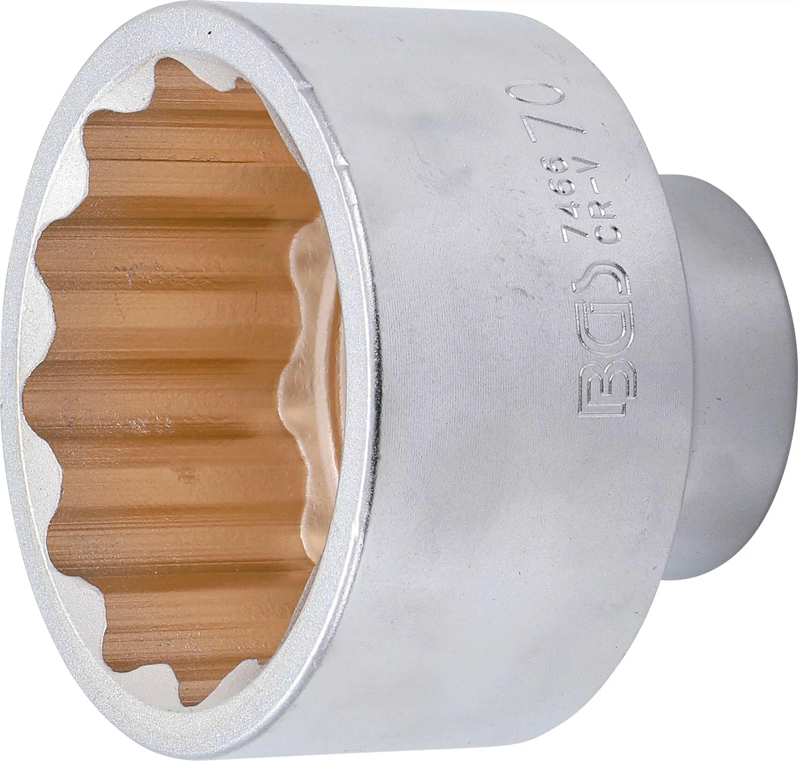 Steckschlüssel-Einsatz Zwölfkant | Antrieb Innenvierkant 20 mm (3/4") | SW 70 mm