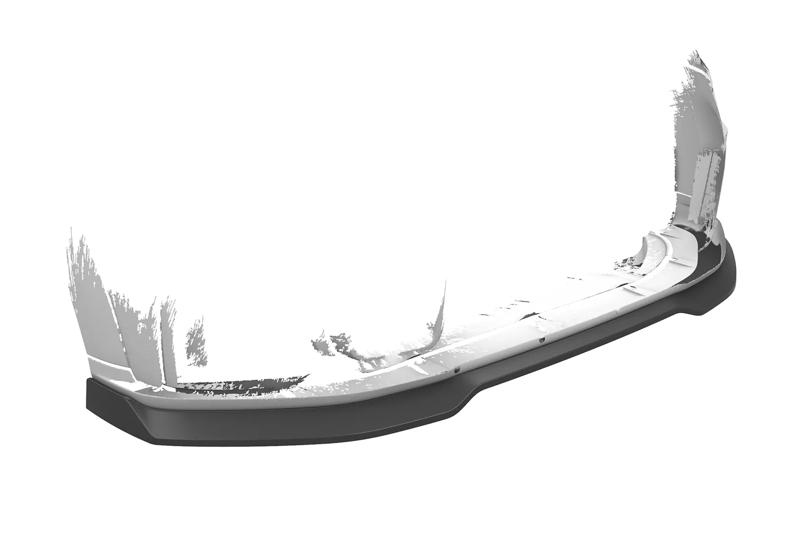Cup-Spoilerlippe mit ABE für Mini F55, F56, F57 JCW-Trim CSL673 Schwarz Strukturiert