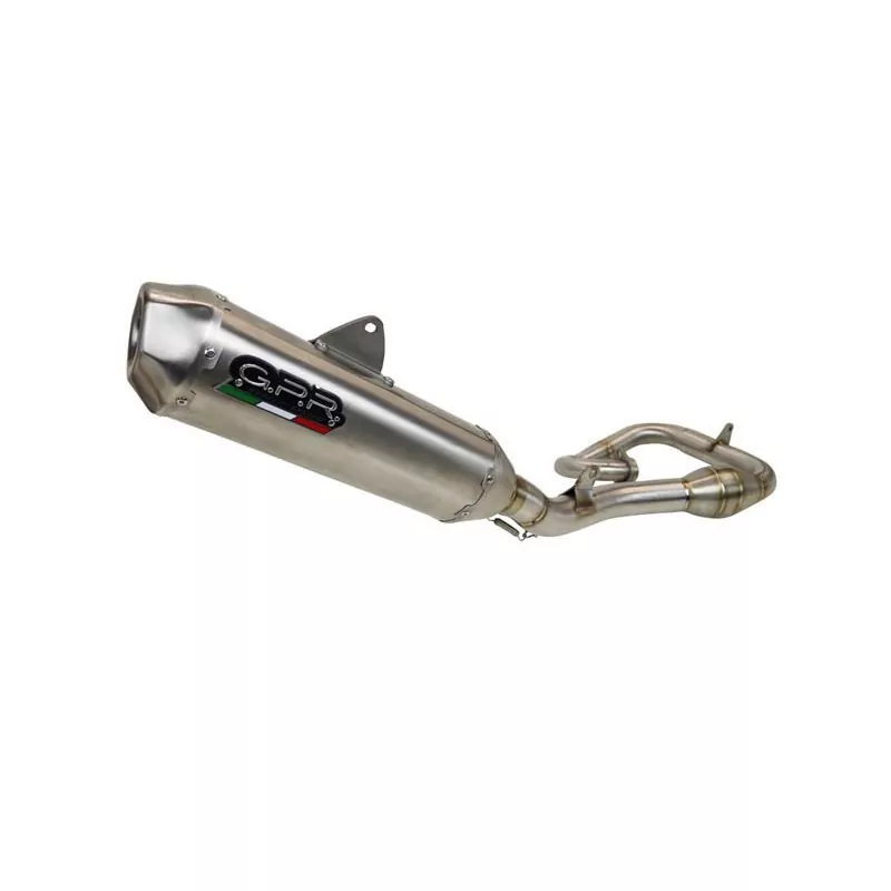 GPR Exhaust für Husqvarna FC 350 2019-2023, Pentacross Inox, Racing full system exhaust, including removable db killer/spark arr