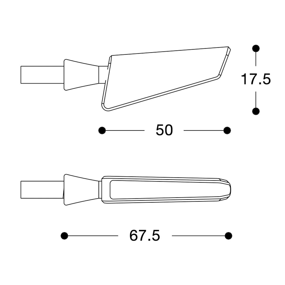 Barracuda sequentieller Blinker SQ-LED B-LUX