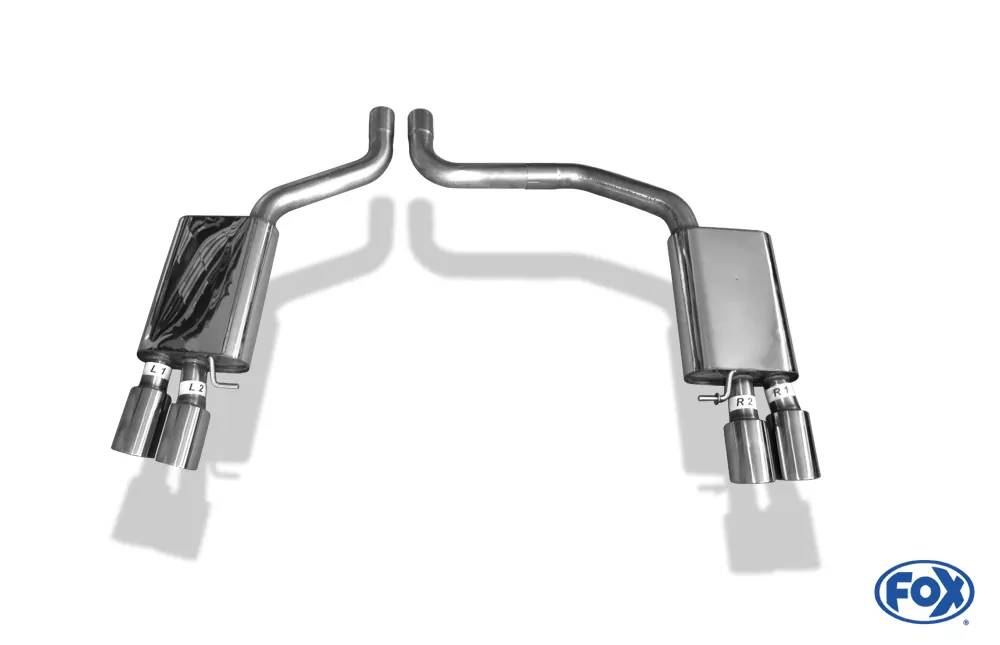 Audi S8 Typ 4H  Endschalldämpfer rechts/links zweiflutig - 2x100 Typ 25 rechts/links
