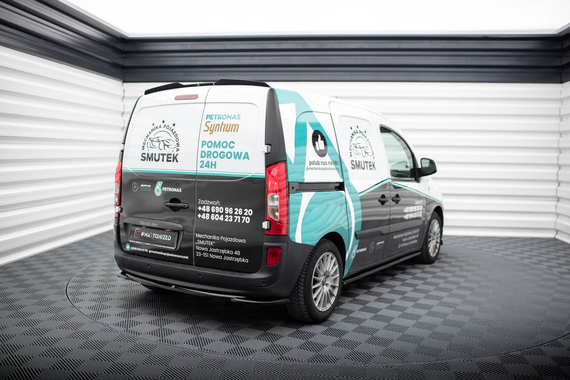 Spoiler CAP Für Mercedes-Benz Citan Mk1 Schwarz Hochglanz