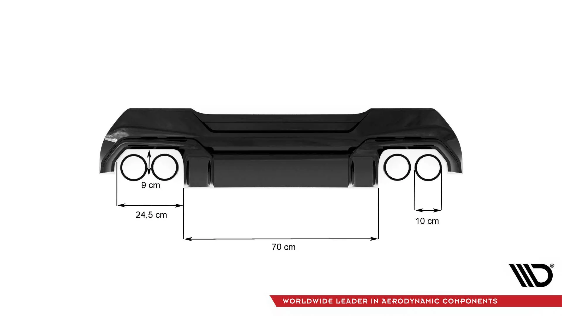 Diffusor Heck Ansatz Passend Für V.2 Passend Für BMW 1er F40 M-Paket/ M135i Schwarz Hochglanz Schwarz Hochglanz