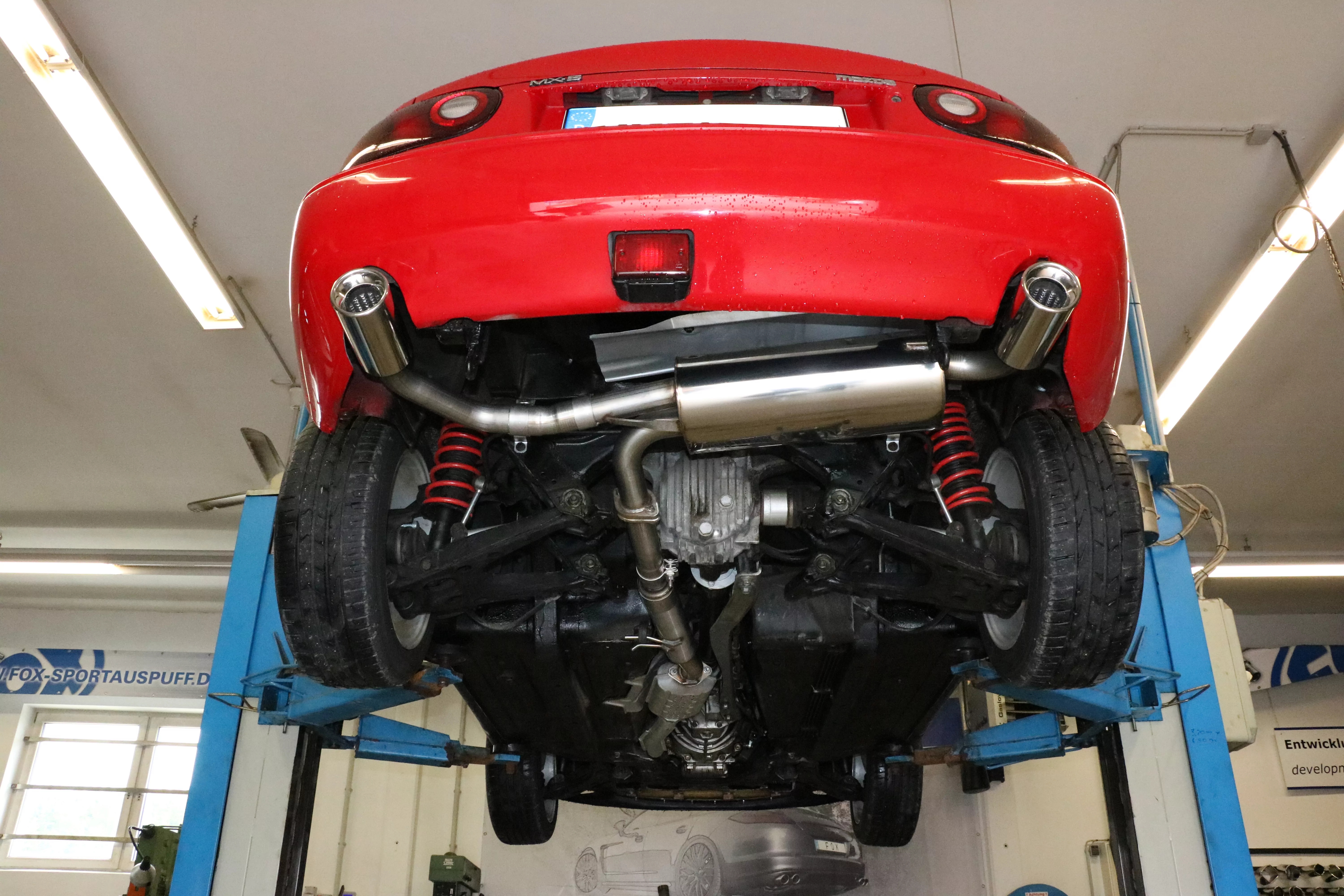 Mazda MX5 Typ NA  Endschalldämpfer Ausgang rechts/links - 1x90 Typ 13 rechts/links