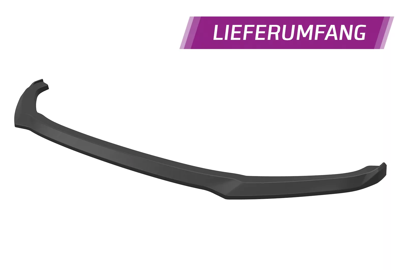 Cup-Spoilerlippe mit ABE für Skoda Kodiaq CSL614 Schwarz Strukturiert