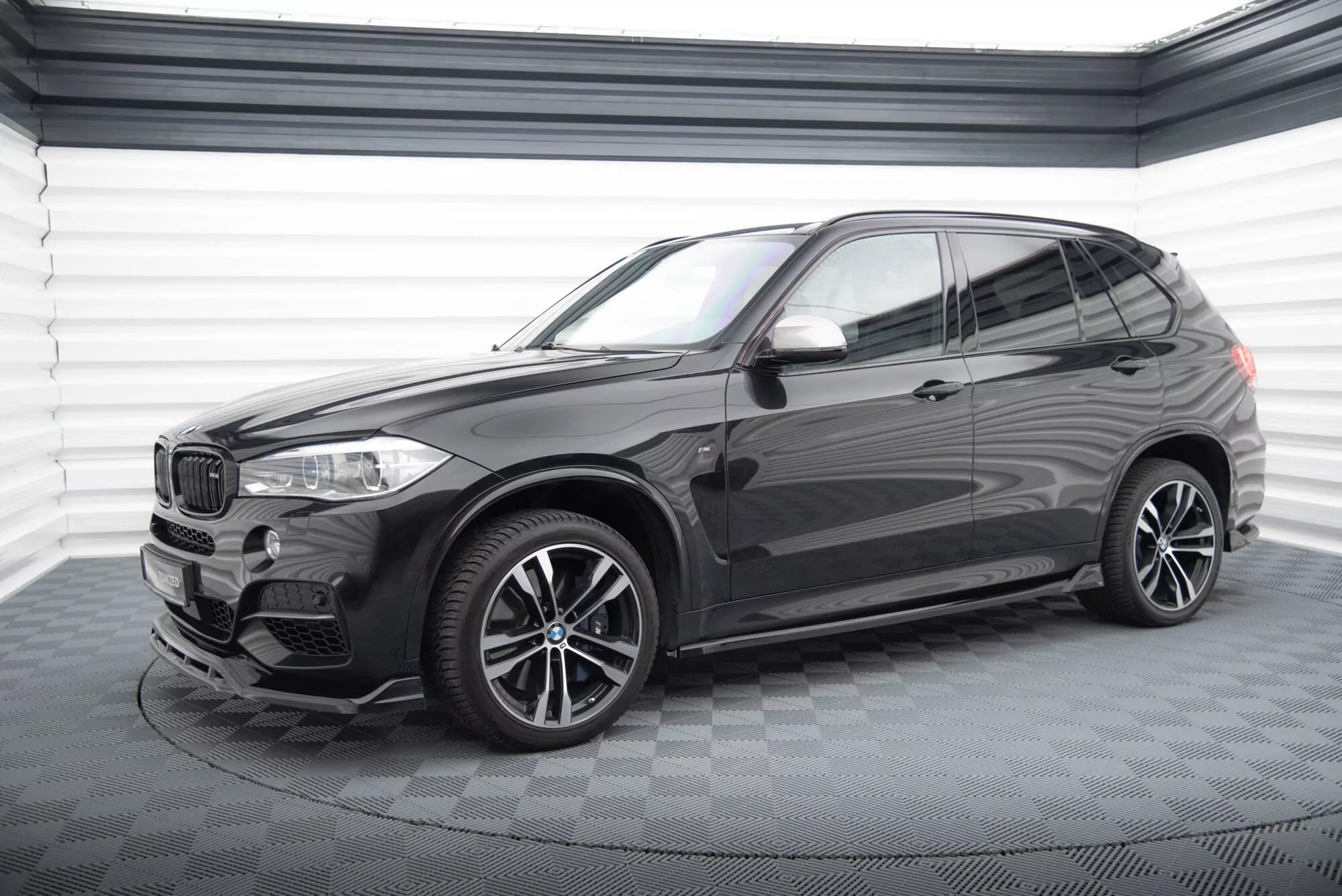 Seitenschweller Ansatz Für V.2 Für BMW X5 M-Paket F15 Schwarz Hochglanz