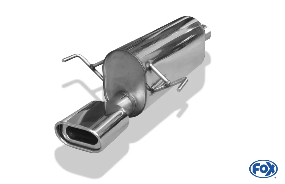 Opel Astra H/ Astra H GTC Turbo  Endschalldämpfer - 135x80 Typ 53 - Rohrdurchmesser 63,5mm