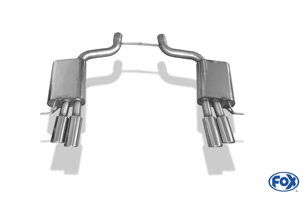 Audi A8 Typ 4E - S8-Optik  Endschalldämpfer rechts/links Ø70mm - 2x88x74 Typ 32 rechts/links (S8-Optik)