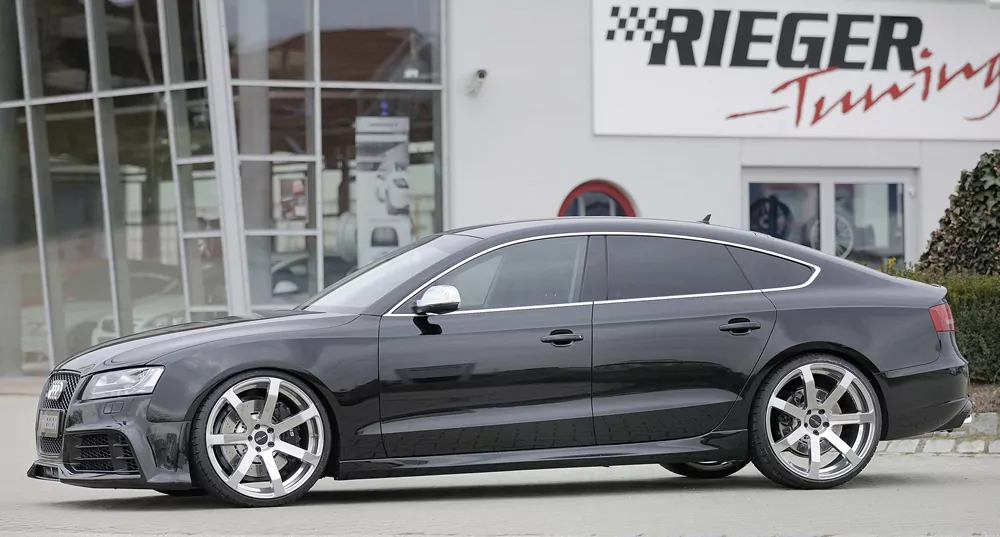 Rieger Seitenschweller für Audi A5 S5 (B8/B81) - Sportback 10.11-06.16 (ab Facelift) carbon optik