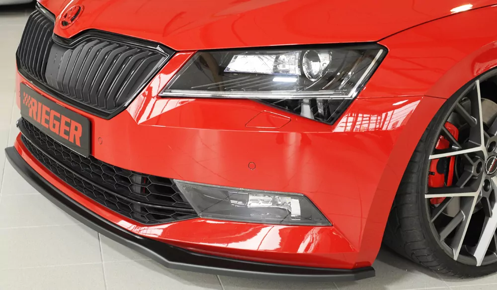 Rieger Spoilerschwert für Skoda Superb III (3T/3V) | Combi 03.15-10.18 (bis Facelift) für orig. Frontschürze