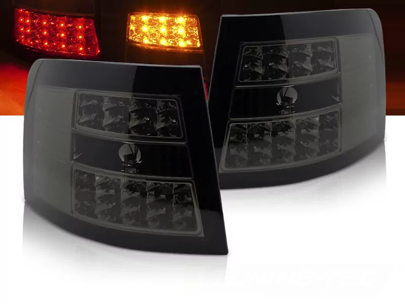 Led Tail Lights Smoke Fits Audi A6 05.97-05.04 Avant
