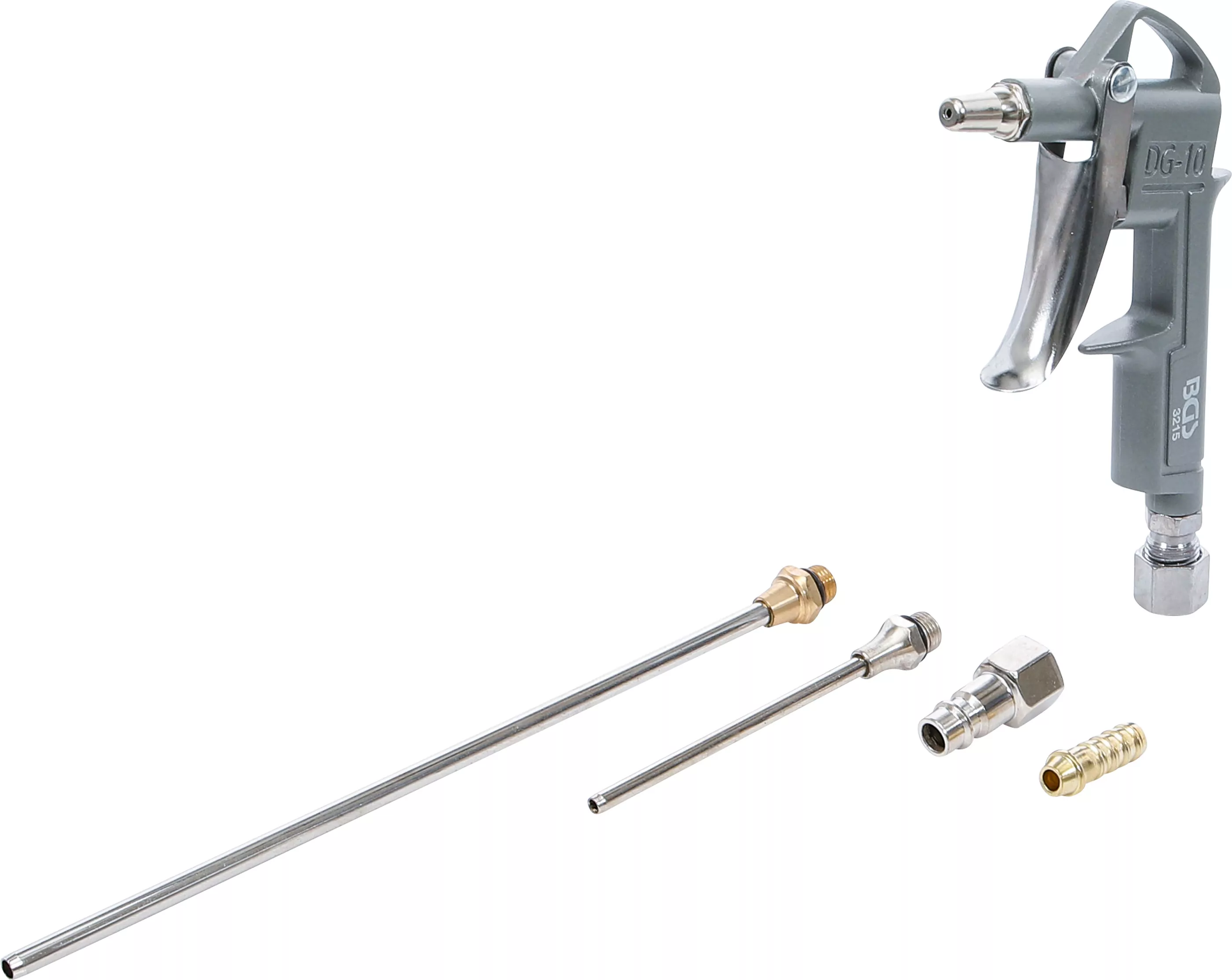 Druckluft-Ausblaspistole | Alu-Druckguss | mit 3 Düsen