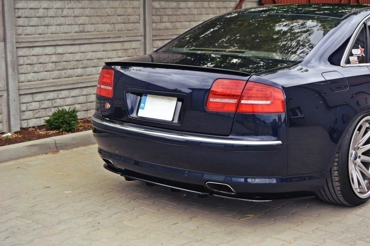 Heck Ansatz Flaps Diffusor Passend Für Diffusor Passend Für AUDI S8 D3 Schwarz Hochglanz Schwarz Hochglanz