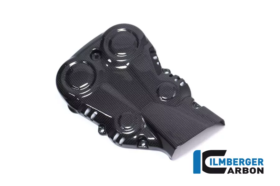 Ilmberger Carbon Zahnriemenabdeckung vertikal glanz Carbon
