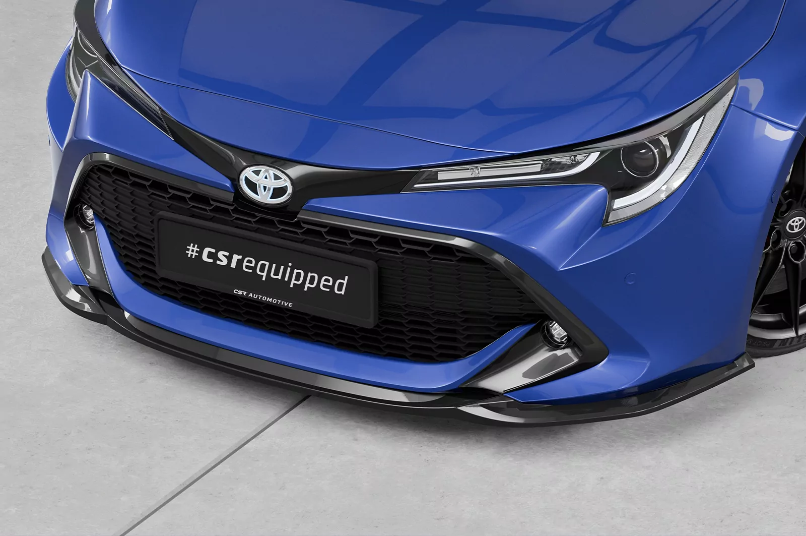 Cup-Spoilerlippe mit ABE für Toyota Corolla (E210) Touring Sports / Steilheck CSL648 Schwarz Strukturiert