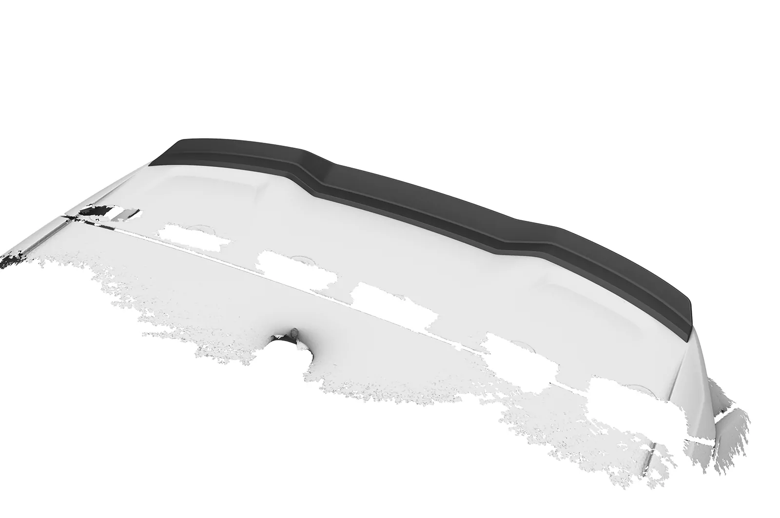 Heckflügel mit ABE für Audi Q2 S-Line / SQ2 (GA) HF127 Schwarz Strukturiert