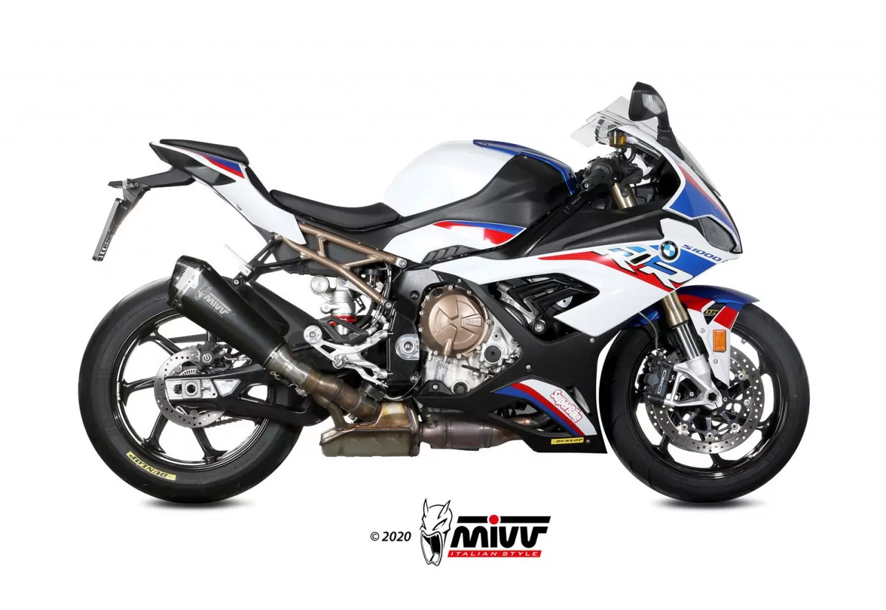 MIVV DELTA RACE Edelstahl Schwarz BMW S 1000 RR 2019 >