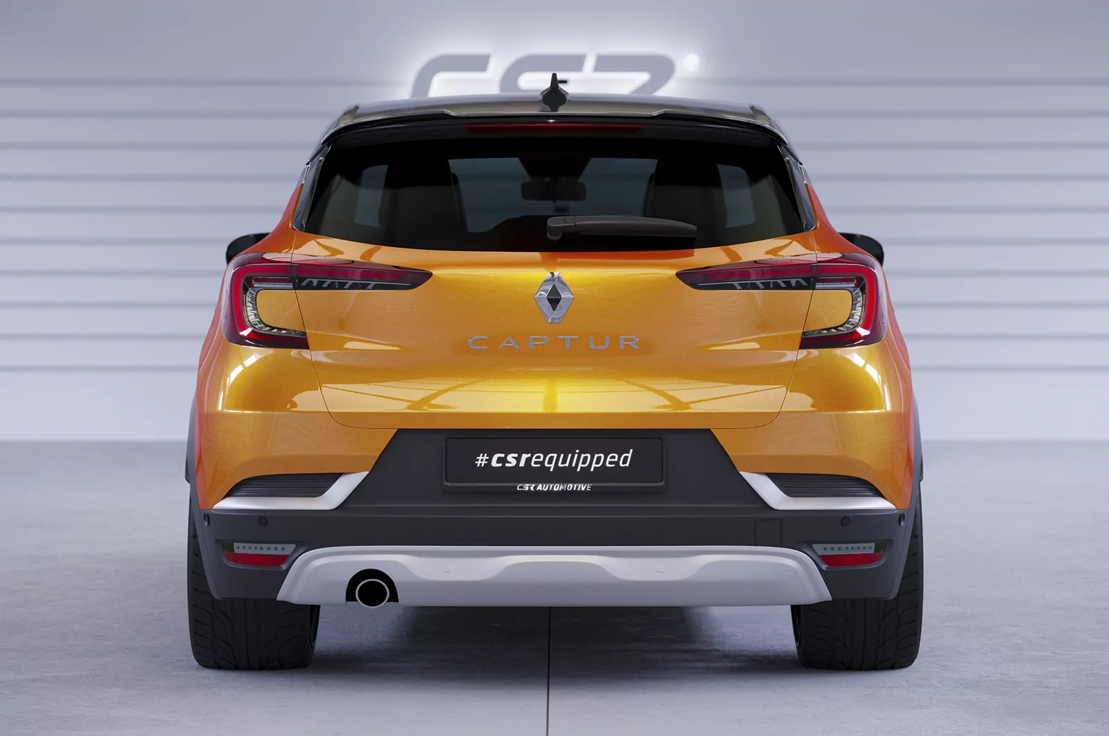 Heckflügel mit ABE für Renault Captur II HF904 Schwarz Strukturiert