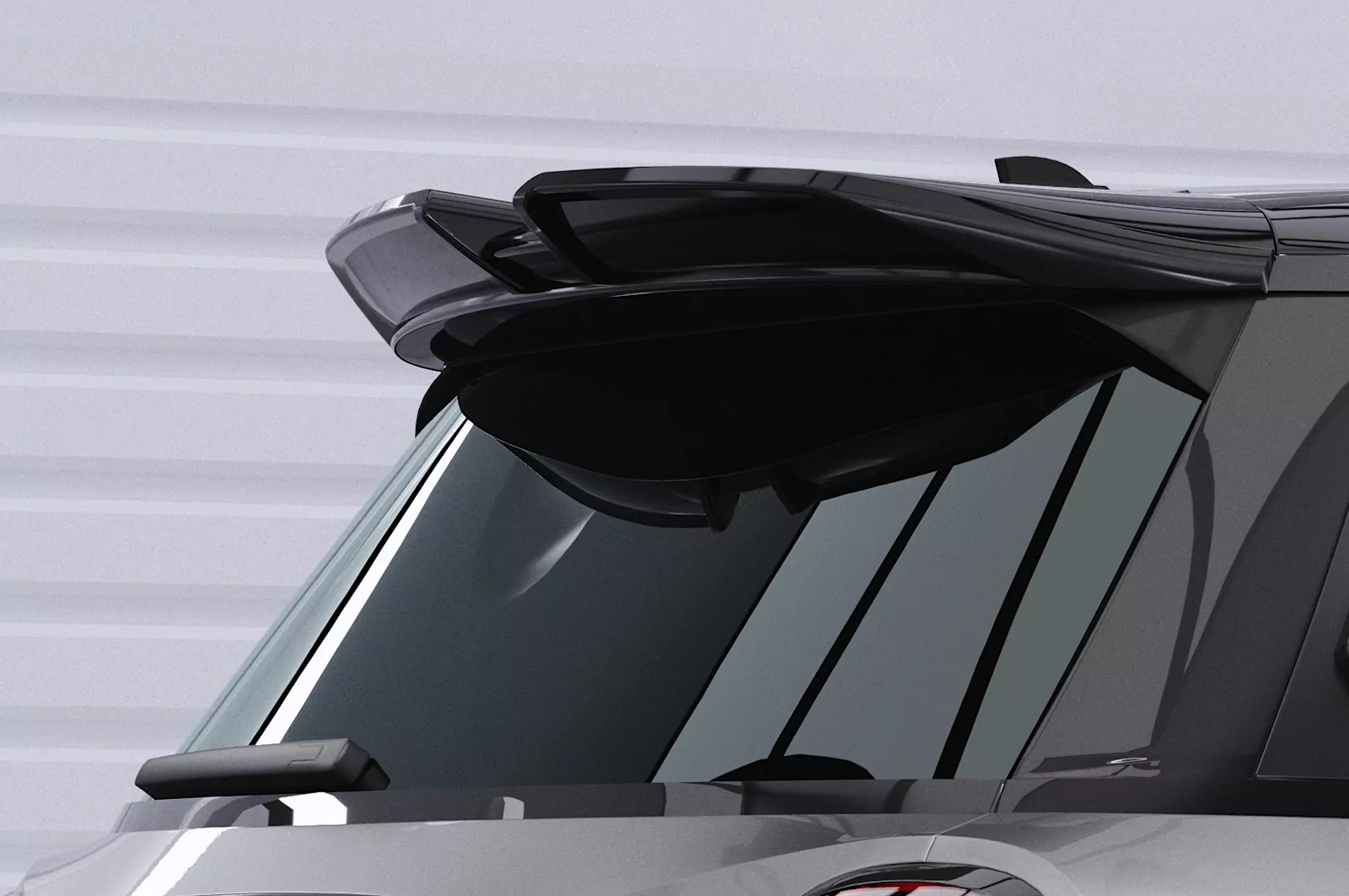 Heckflügel mit ABE für Mini F55/F56 Cooper S/Cooper SE HF048 Schwarz Strukturiert