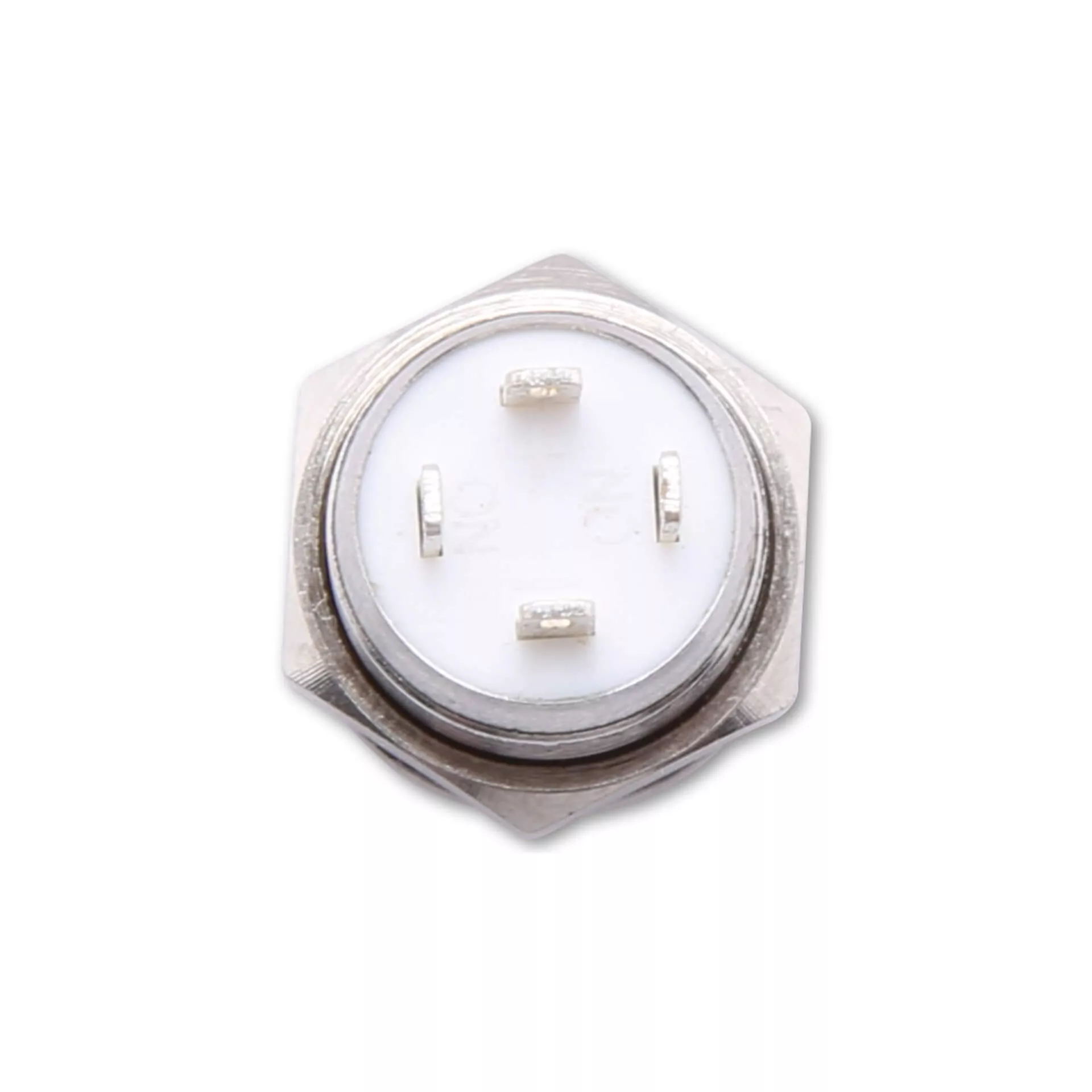HIGHSIDER Pushbutton Stainless Steel With LED Illuminated Ring In Different Colours (M12) 1pc