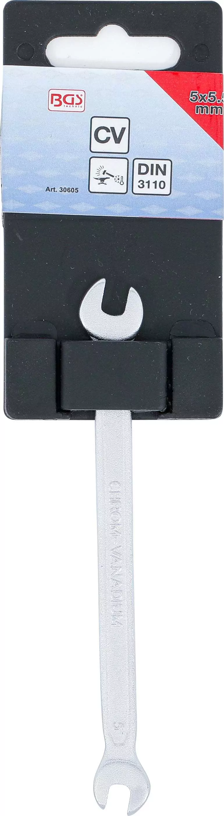 Doppel-Maulschlüssel | SW 5 x 5,5 mm