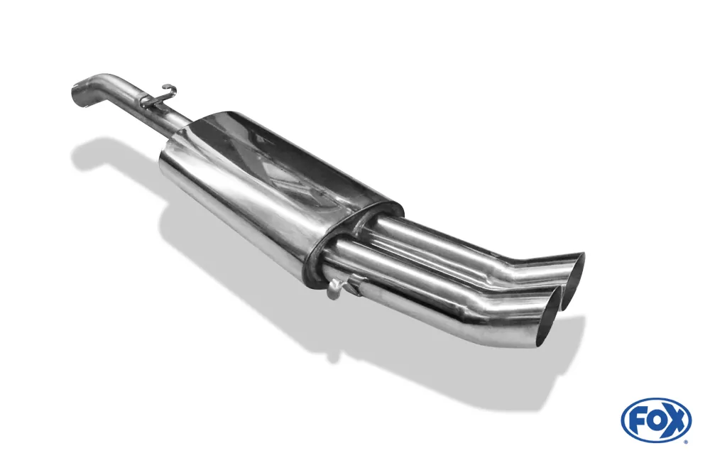 VW Golf II Typ 19E GTI  Endschalldämpfer - 2x76 Typ 18