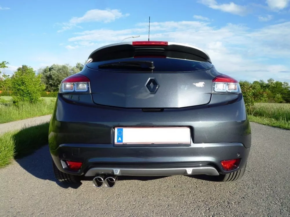 Renault Megane III Schrägheck/ Coupe  Endschalldämpfer - 2x80 Typ 12