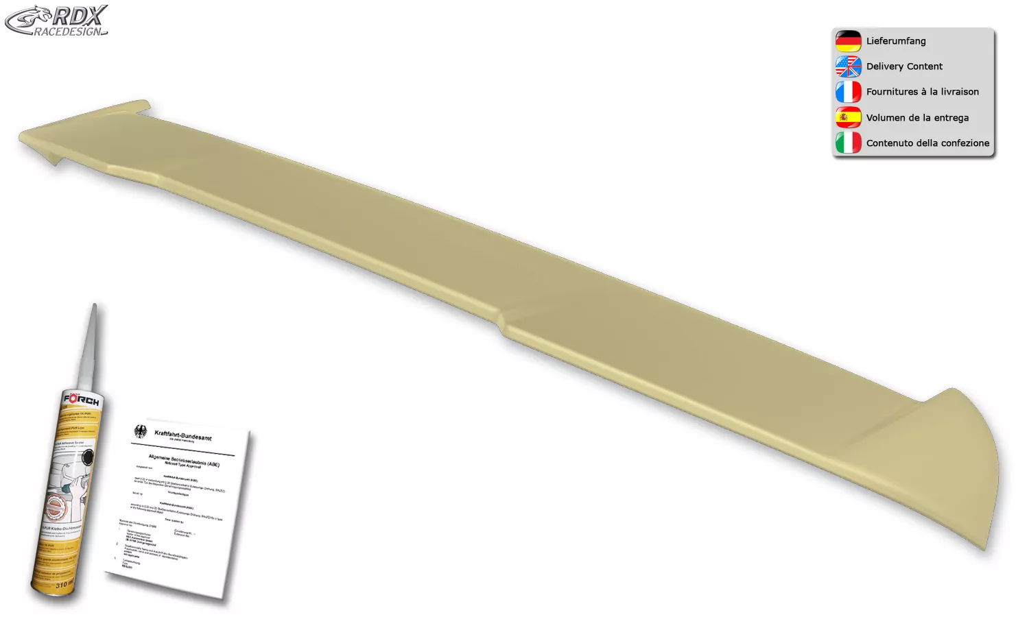 RDX Heckspoiler für DACIA Sandero 3 (DJF) 2020+ Dachspoiler Spoiler