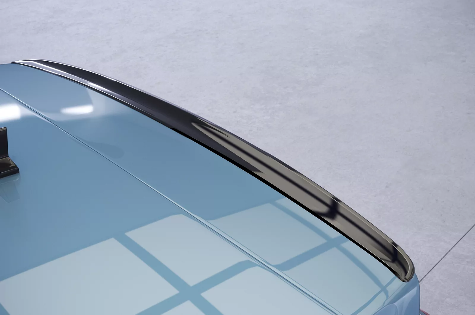 Heckflügel mit ABE für VW Golf 7 (Typ AU) HF919 Schwarz Strukturiert