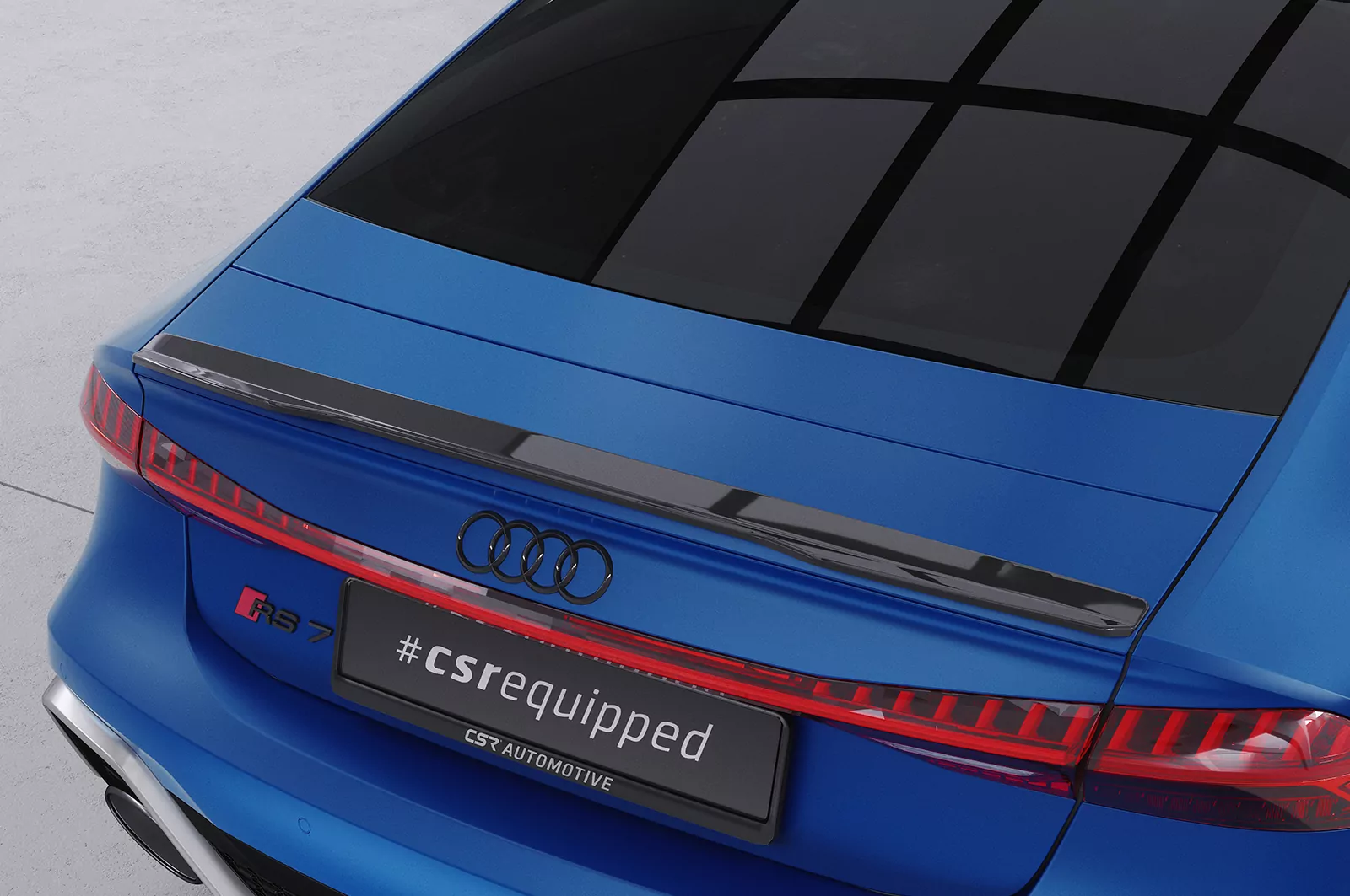 Heckflügel mit ABE für Audi A7/S7/RS7 (C8) Sportback HF860 Schwarz Strukturiert