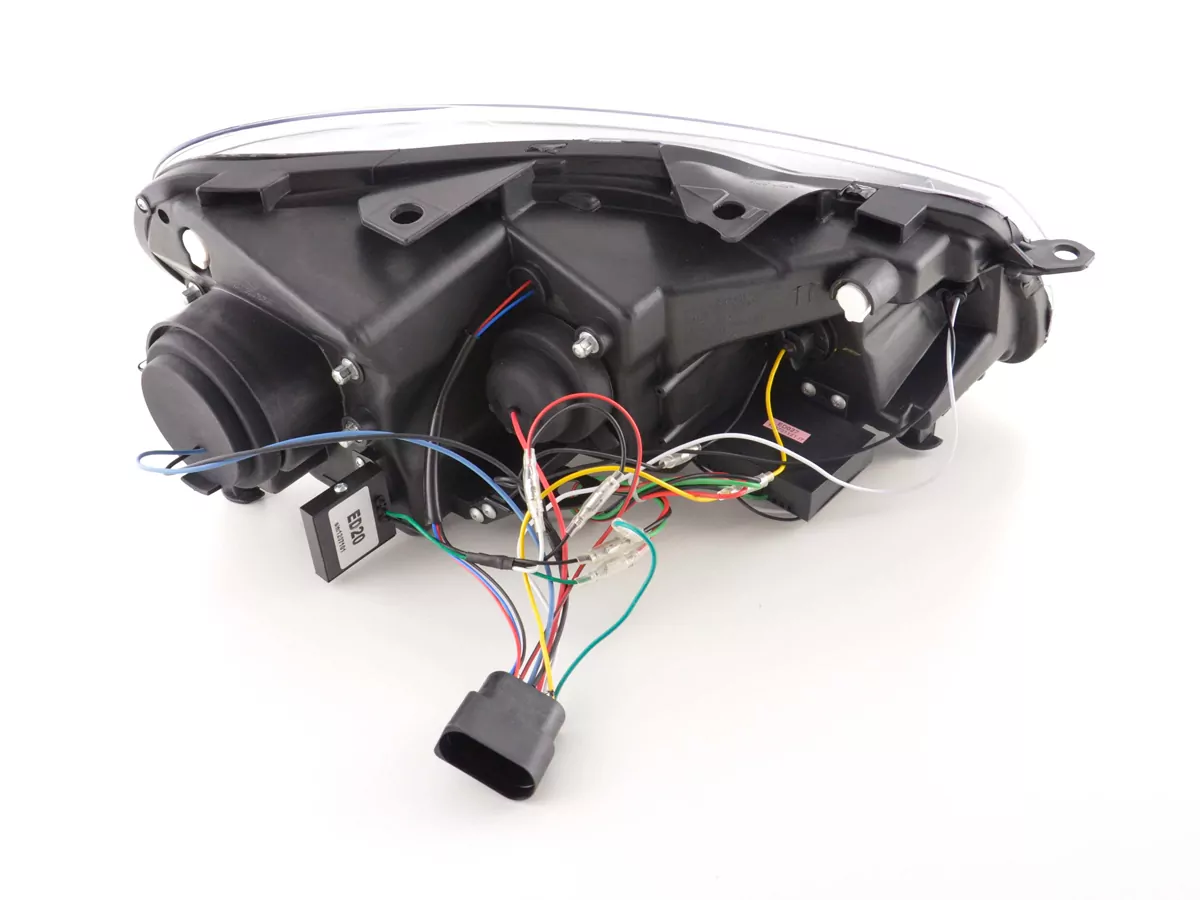 Scheinwerfer Set Daylight LED Tagfahrlicht VW Golf 6 Typ 1K Bj. 08- schwarz