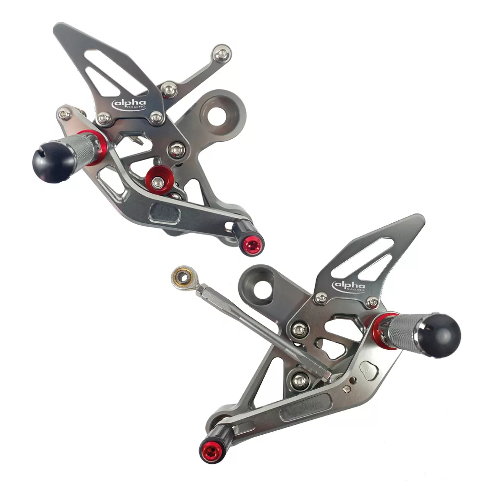 TRACK Fußrastenanlage titanfarben Yamaha MT09 ab 2014 / MTN850-A ab 2017 /MTM-850 ab 2016 ABE in Vorbereitung