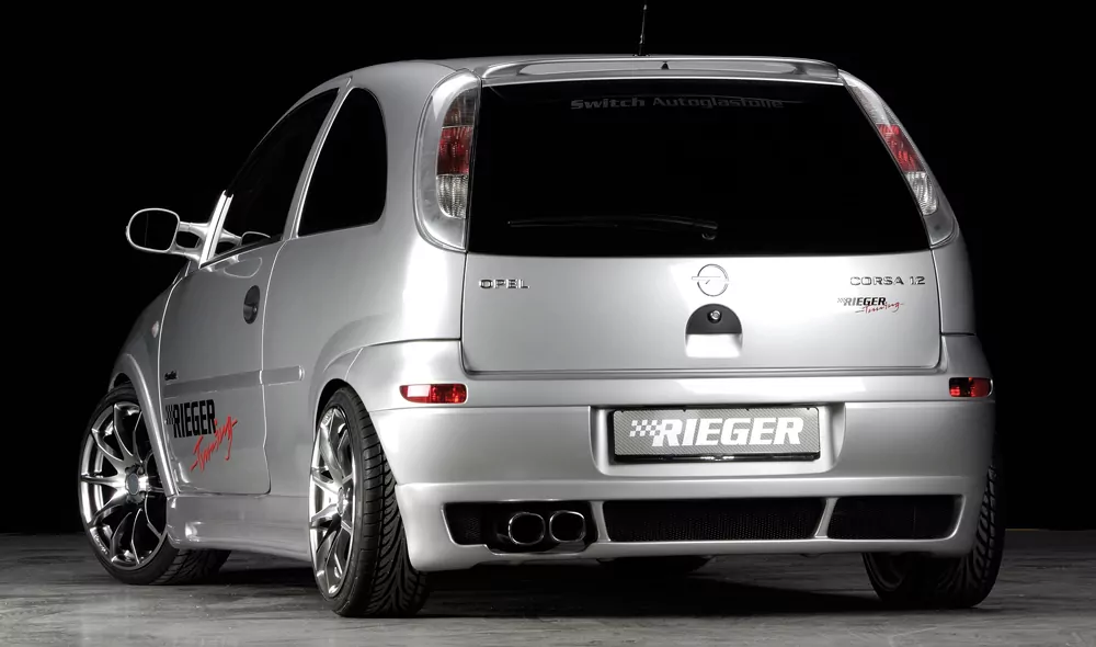Rieger Heckansatz für Opel Corsa C | 3-tür. 09.00-05.03 (bis Facelift) nicht für Modelle ab Facelift !