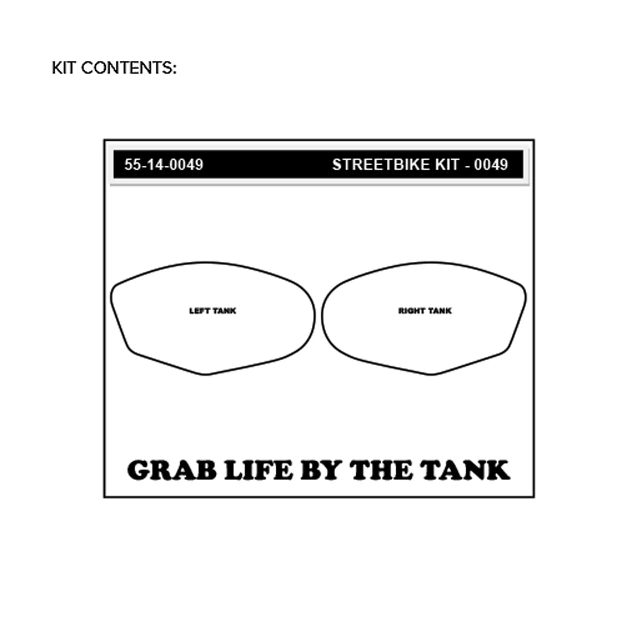 Stompgrip Traction Pad Icon für Suzuki GSX-R 1000 05-06 Klar