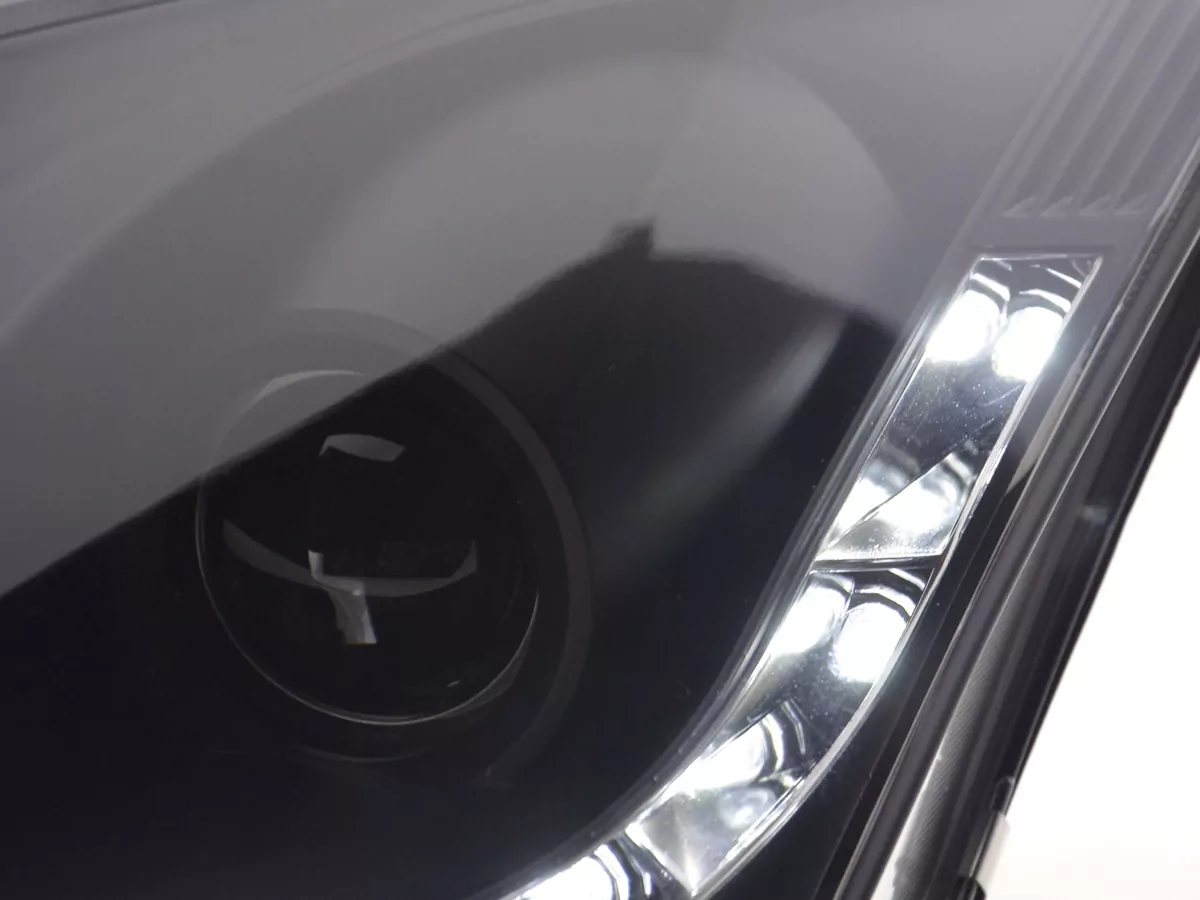 Scheinwerfer Set Daylight LED Tagfahrlicht Ford Focus 1 C170 schwarz