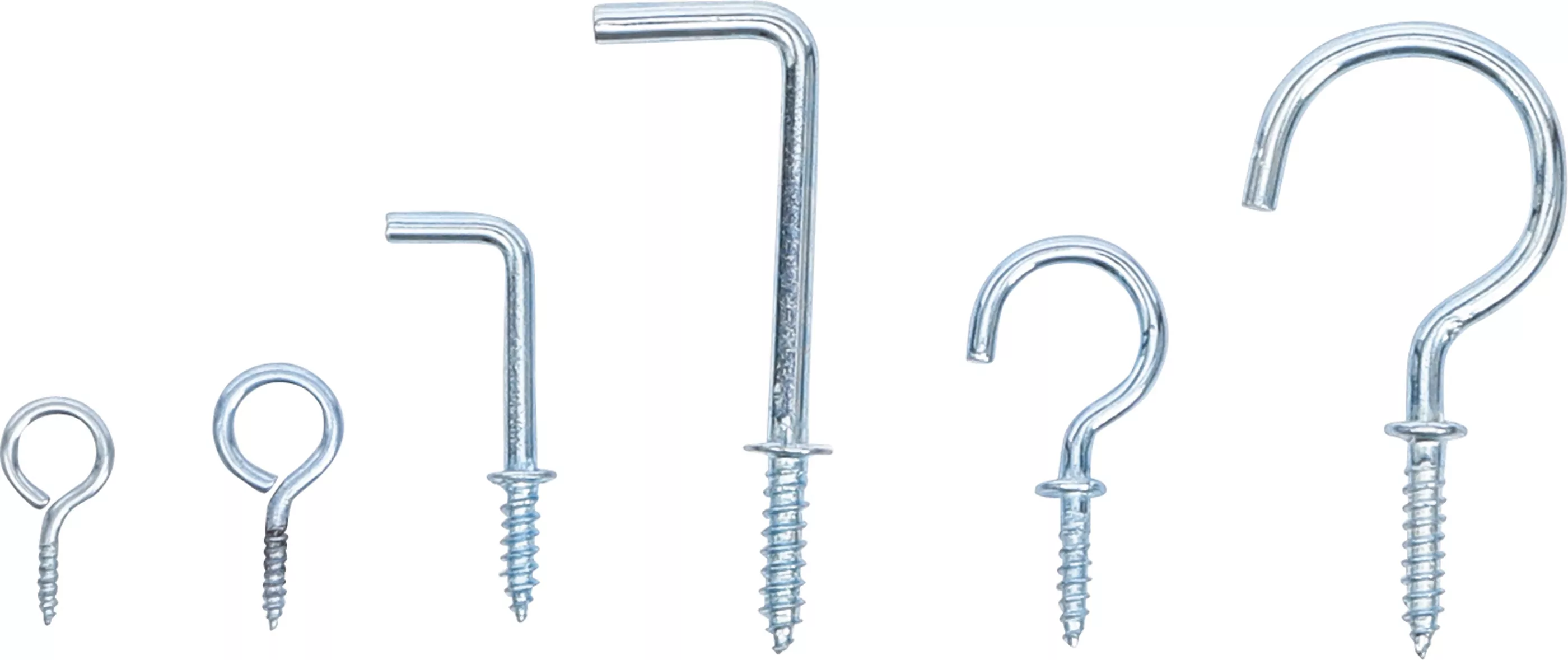 Schraubhaken-Sortiment | 80-tlg.